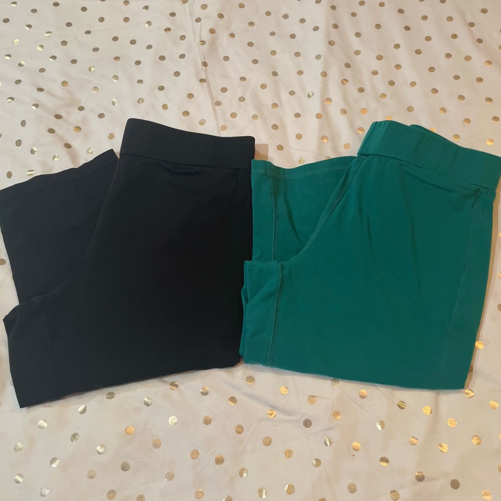 💙GUC Christopher & Banks Cropped Athletic Pants Bundle Sz L 💙
